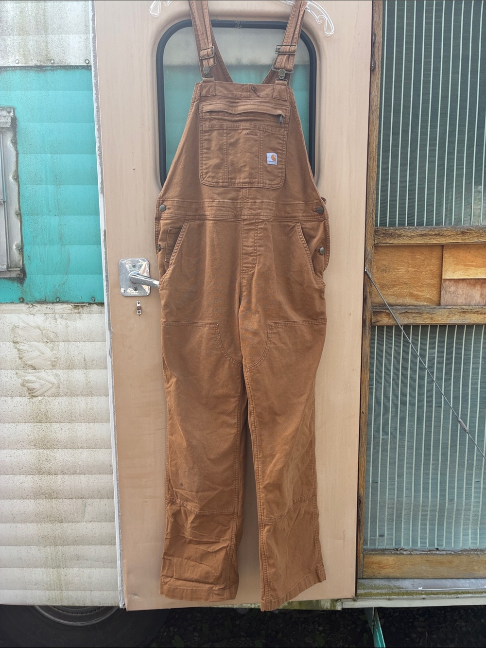 Carhartt Women's Brown Canvas Bib Overalls